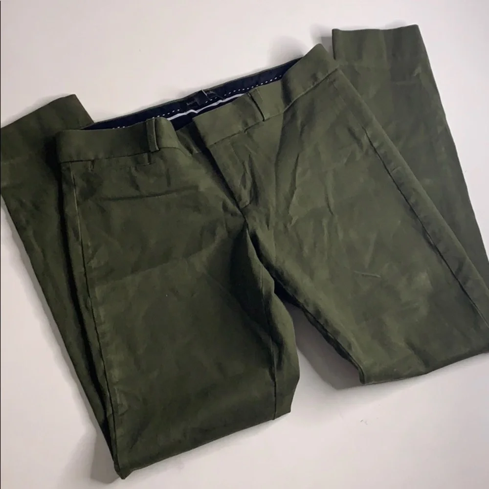 Banana republic Sloan olive green straight pant women’s 2 small